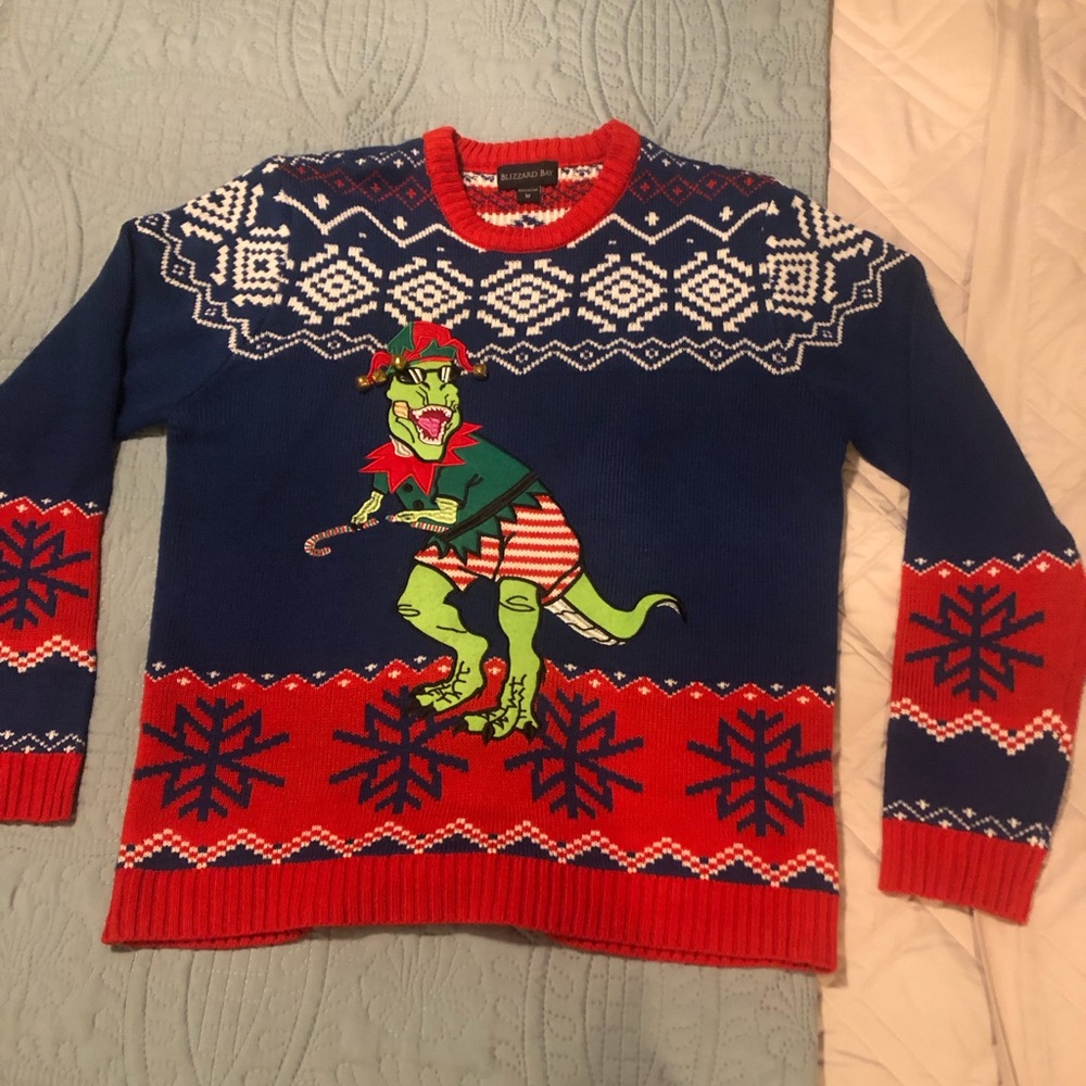 Christmas sweater, men’s medium, ugly Christmas sweater potential.